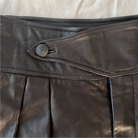 Rag & Bone Black Lambskin Leather Bermuda Shorts size 30 - Picture 9 of 15